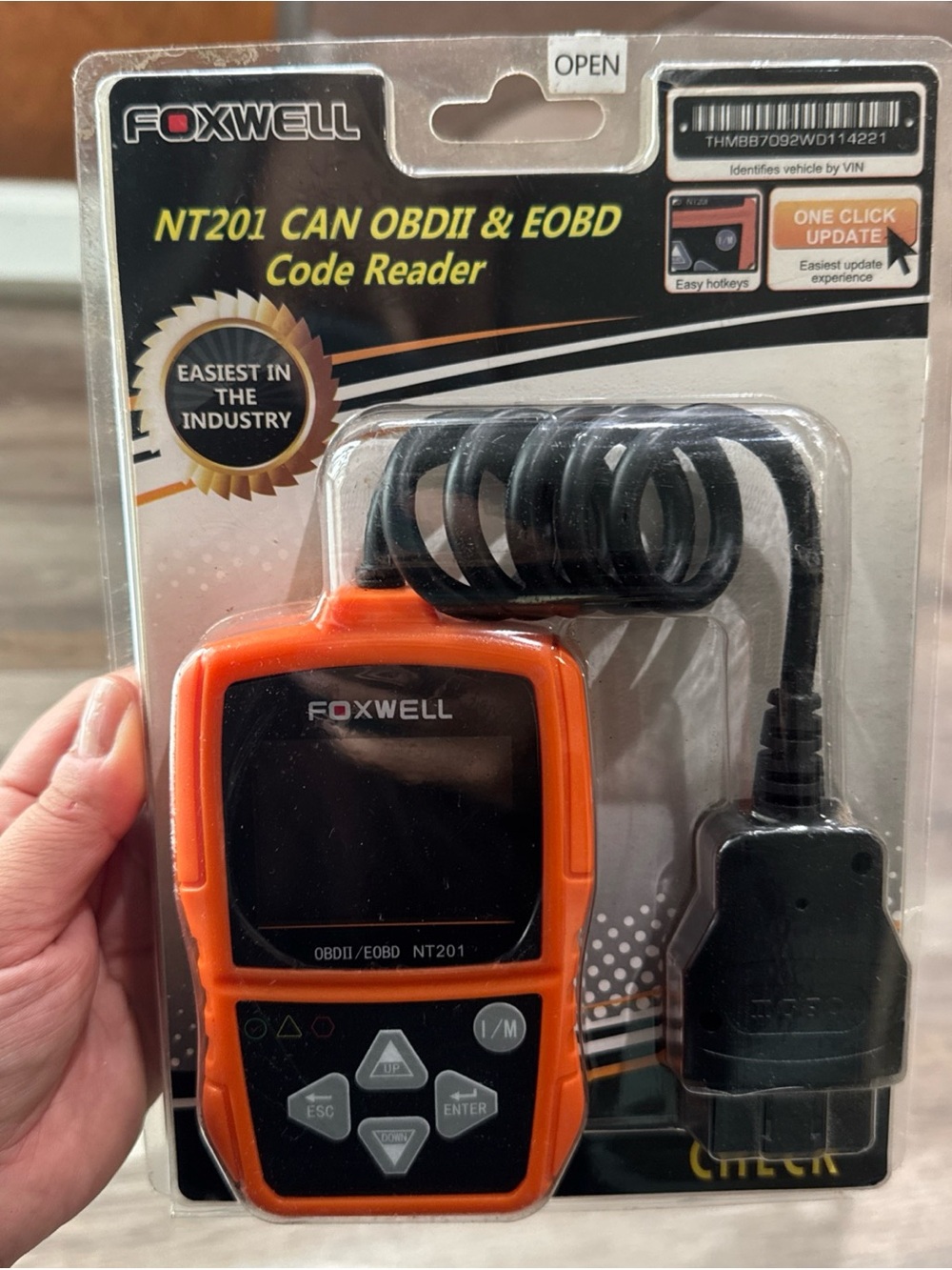 Foxwell NT201 OBDII EOBD Scanner Diagnostic Tool Auto Engine Fault Code Reader